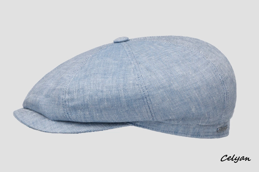 Gorra Hatteras Lino Celeste Stetson