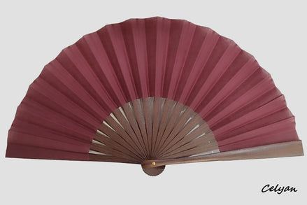 Abanico Caballero Burdeos Ch 219