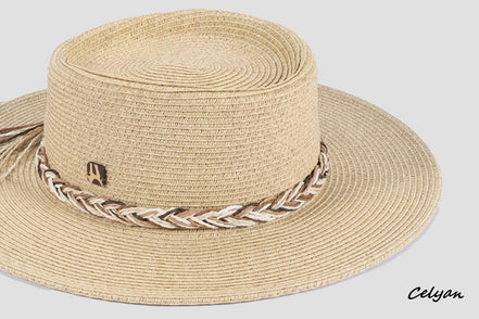 Sombrero Cinta Trenzada