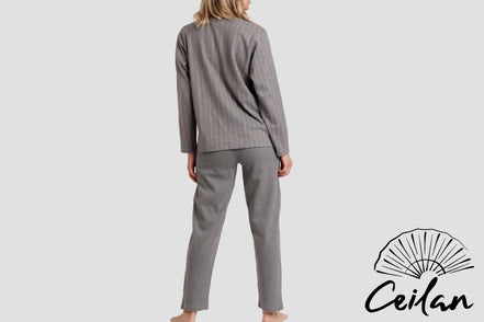 Pijama Mujer GRIS JASPE