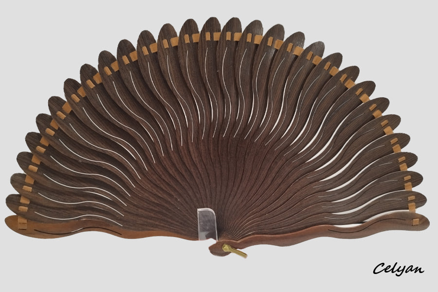 Abanico Baraja Palo Santo C 8059