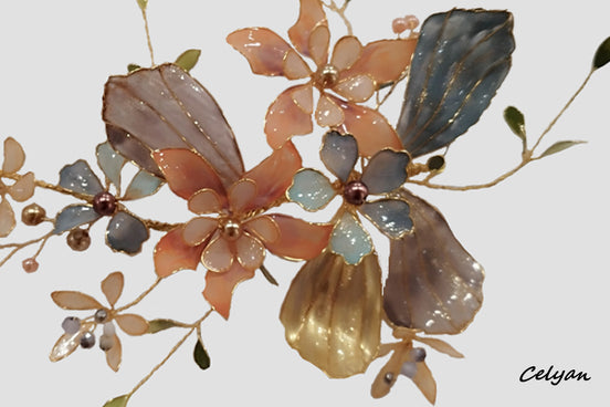 Tocado Resina Colores J 883