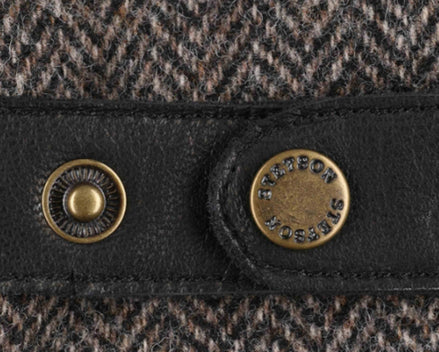 Guantes de Piel Herringbone Wool