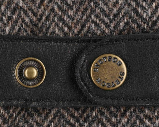 Guantes de Piel Herringbone Wool