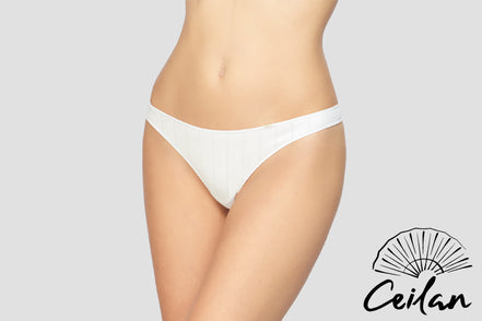 Tanga Algodón Blanco Avet