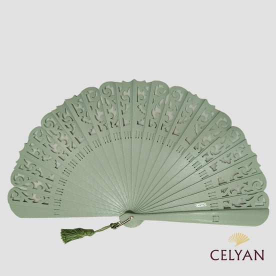 Abanico Baraja Verde Agua R 763