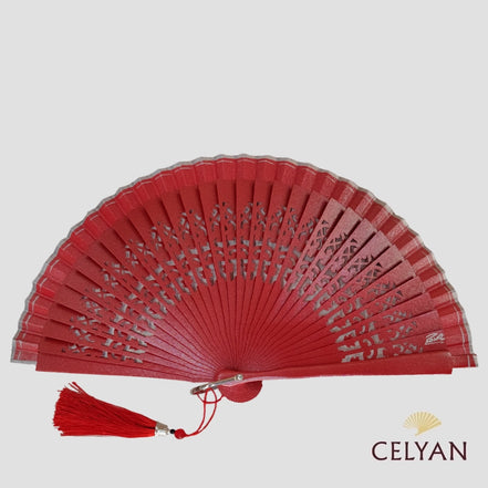 Abanico Bolso Ceremonia Rojo R 806