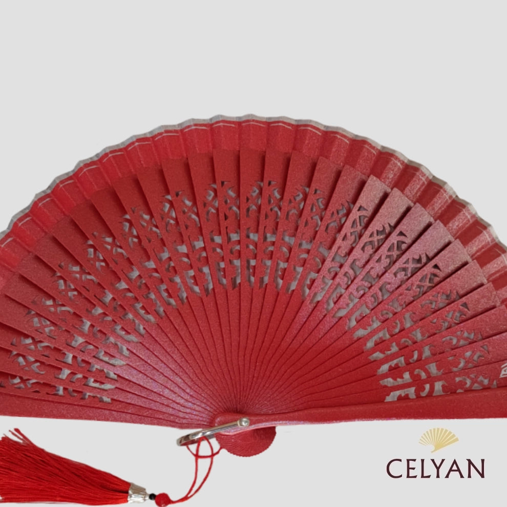 Abanico Bolso Ceremonia Rojo R 806