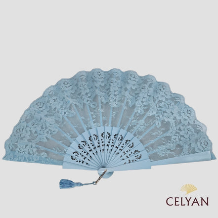 Abanico Ceremonia Celeste R 762