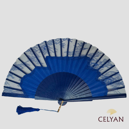Abanico Encaje Azul Klein R 75837