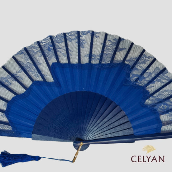 Abanico Encaje Azul Klein R 75837