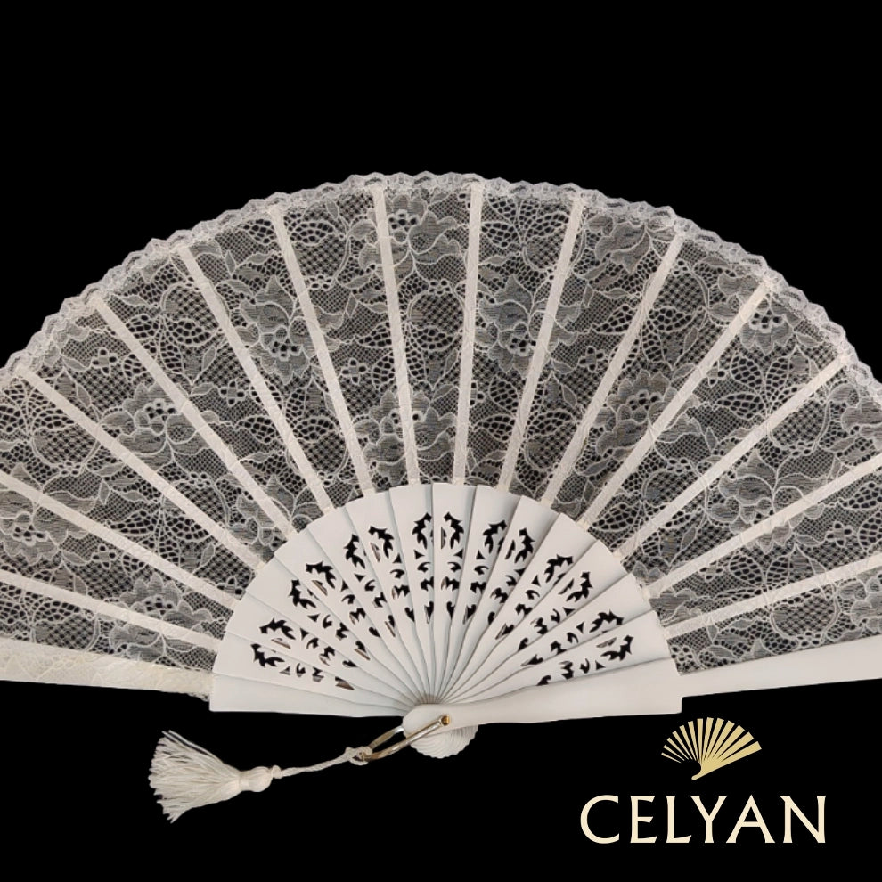 Abanico Encaje Novia R 982