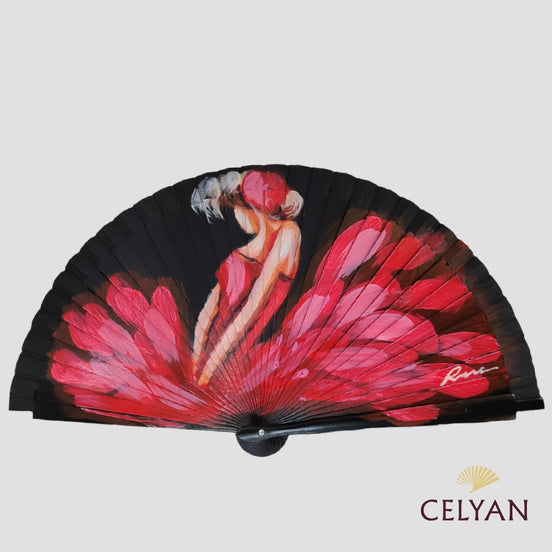AbanicoFlamencaRojoR653 - Celyan