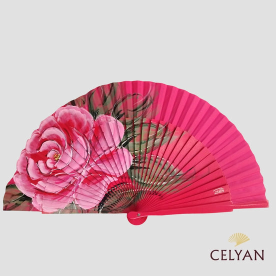 Abanico Flor Rosa R 824