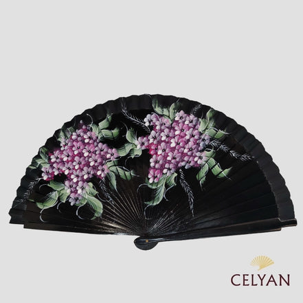Abanico Flores Racimos Rosas C 111