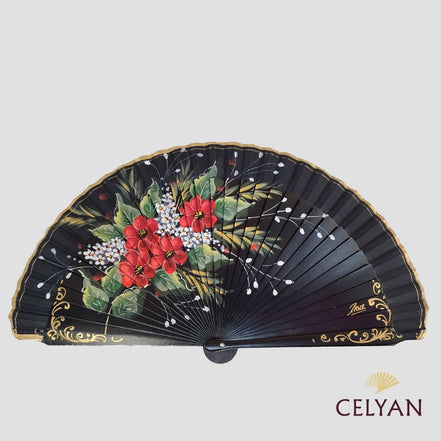 Abanico Geranios Rojos R 604