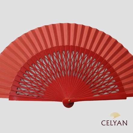 Abanico Lacado Rojo Cb 1170 