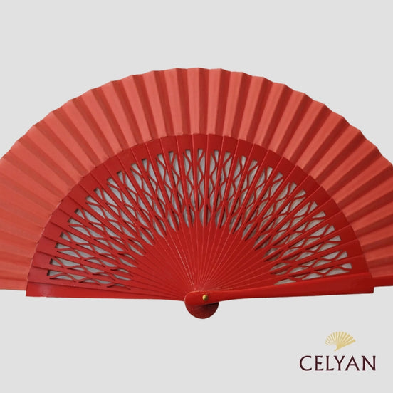 Abanico Lacado Rojo Cb 1170 