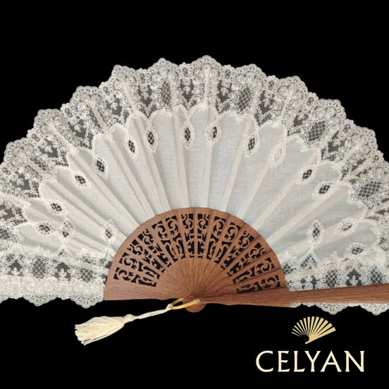 Abanico Madera Novia T 451
