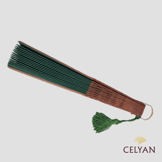 AbanicoMedioPericonVerdeBotellaR6462 - Celyan