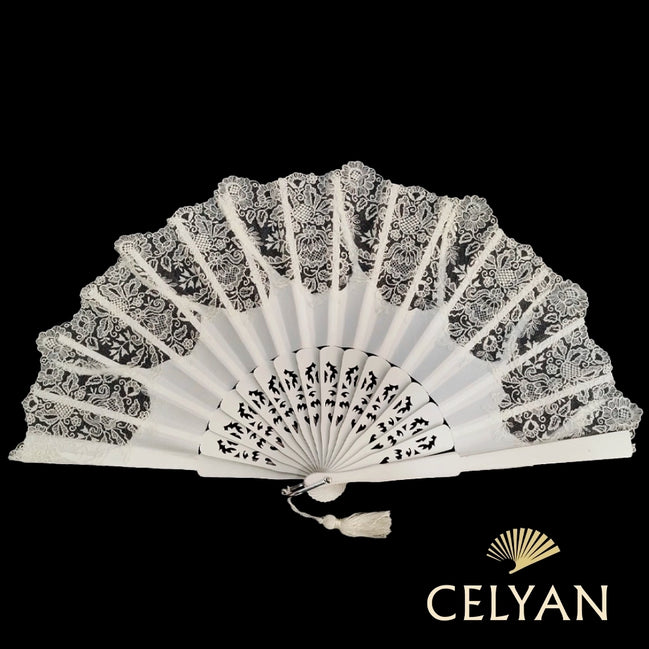 Abanico Novia Encaje Chantilli R 1015