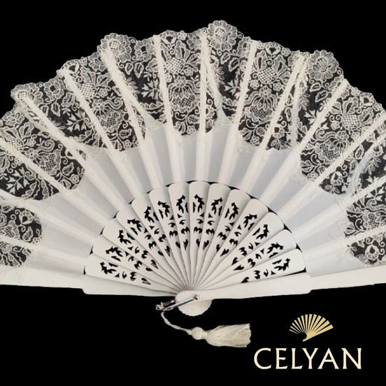 Abanico Novia Encaje Chantilli R 1015