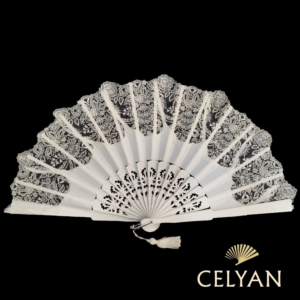 Abanico Novia Encaje Chantilli R 1015