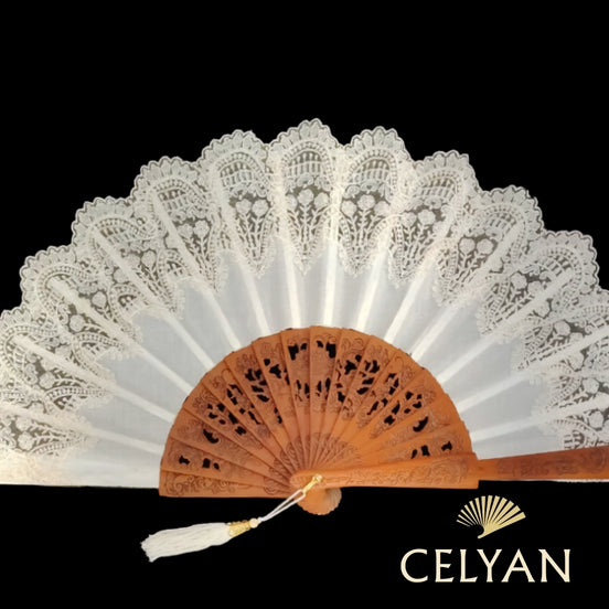 Abanico Novia Natural Ad 15146