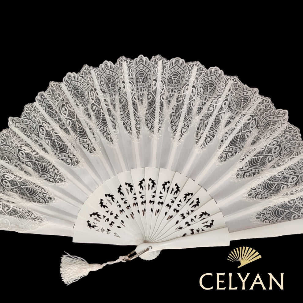 Abanico Novia Puntilla Encaje R 832