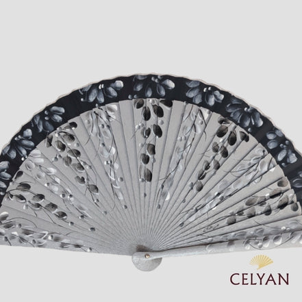 Abanico Plata - Negro Pintado 8648