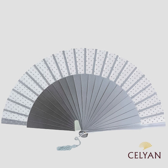 Abanico Plumeti Plata R 741