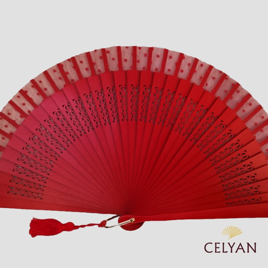 Abanico Rojo Plumeti R 1248