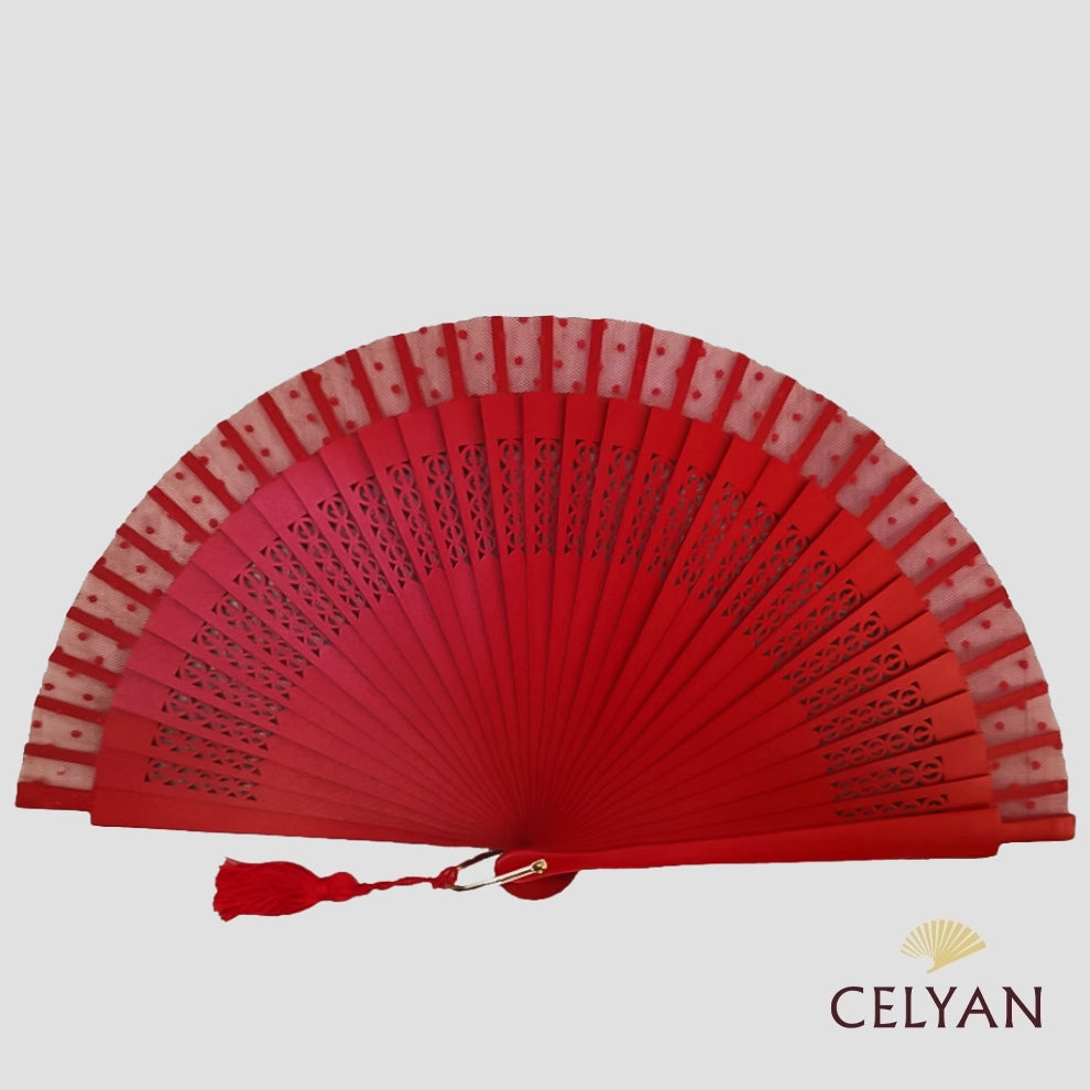 Abanico Rojo Plumeti R 1248