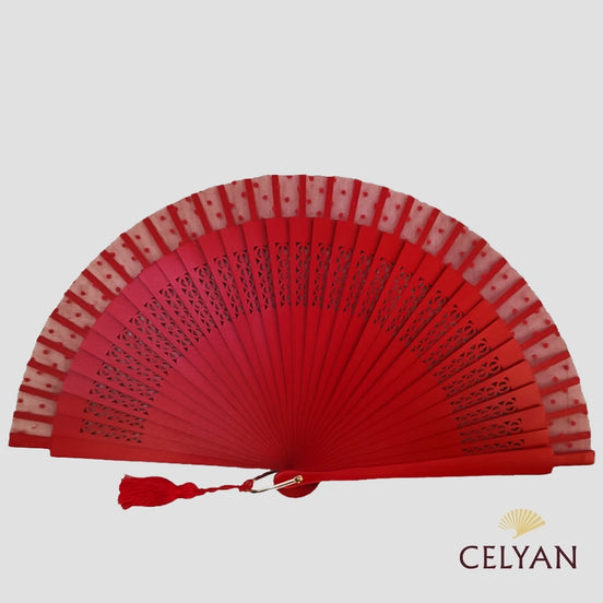 Abanico Rojo Plumeti R 1248