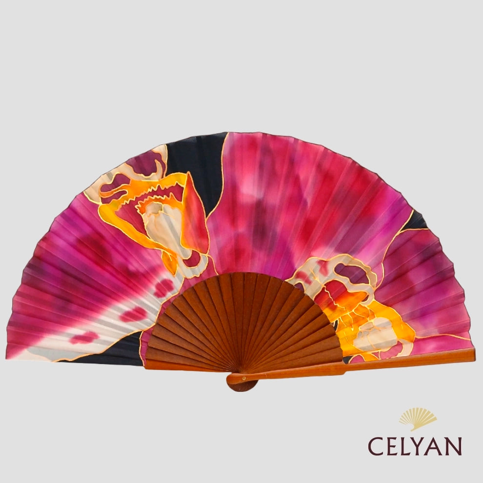 Abanico Seda Diseño Ma 98