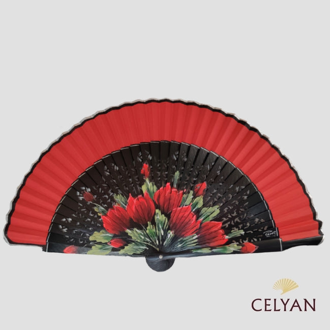 Abanico Tulipanes Rojos R 914