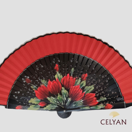 Abanico Tulipanes Rojos R 914