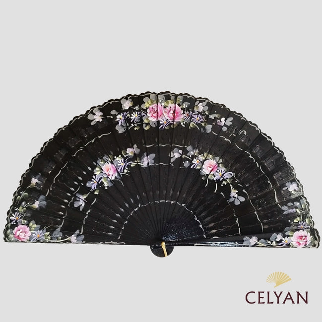 Abanico Baraja Negro C 5149