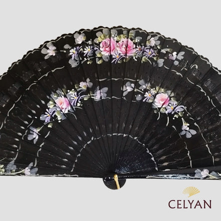 Abanico Baraja Negro C 5149