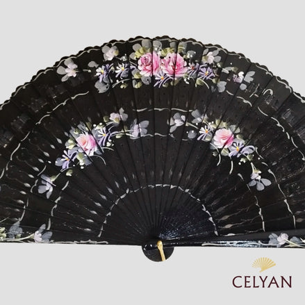 Abanico Baraja Negro C 5149