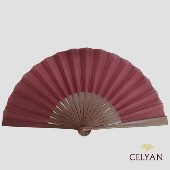 Abanico Caballero Burdeos Ch 219