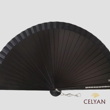 Abanico Ceremonia Negro R 1186