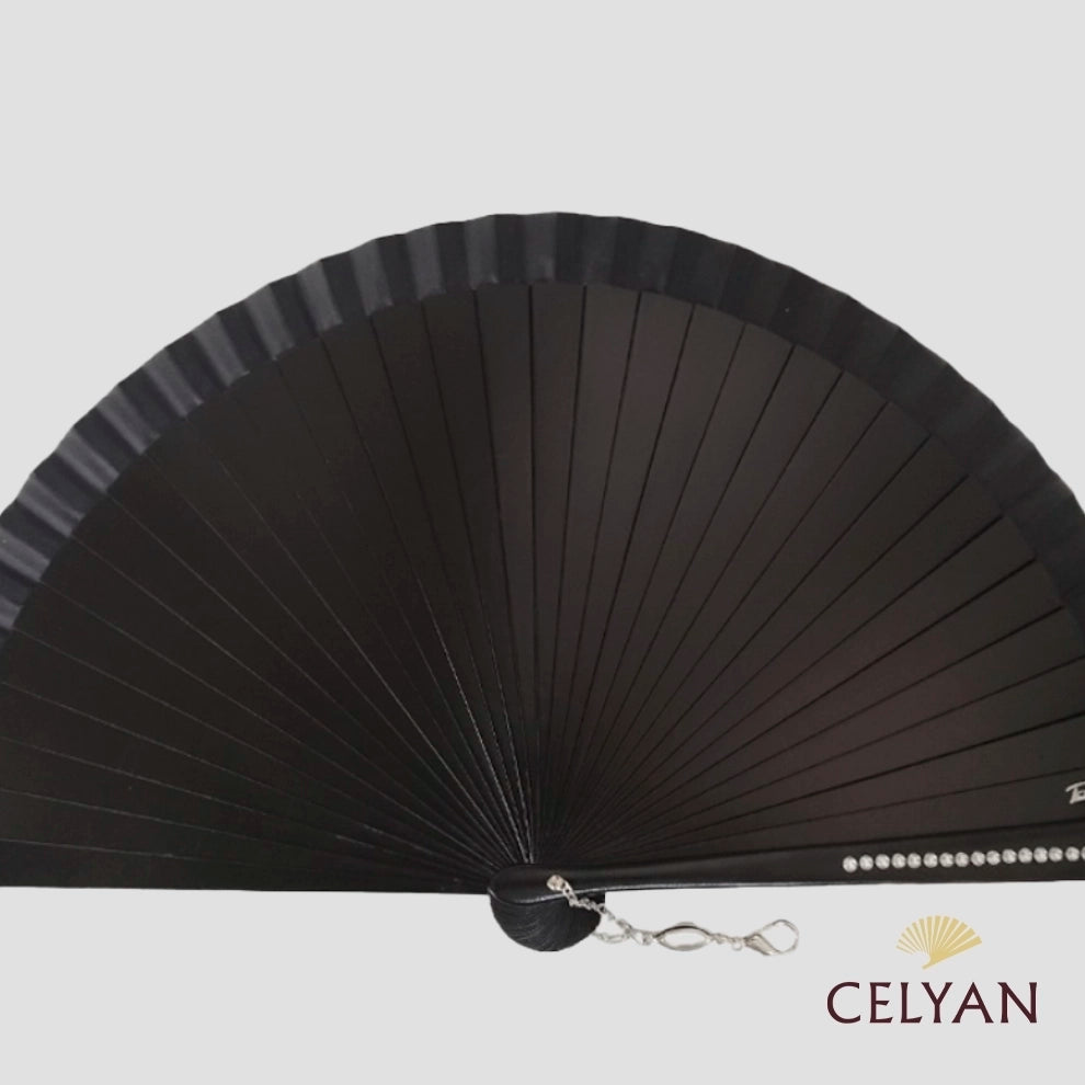 Abanico Ceremonia Negro R 1186