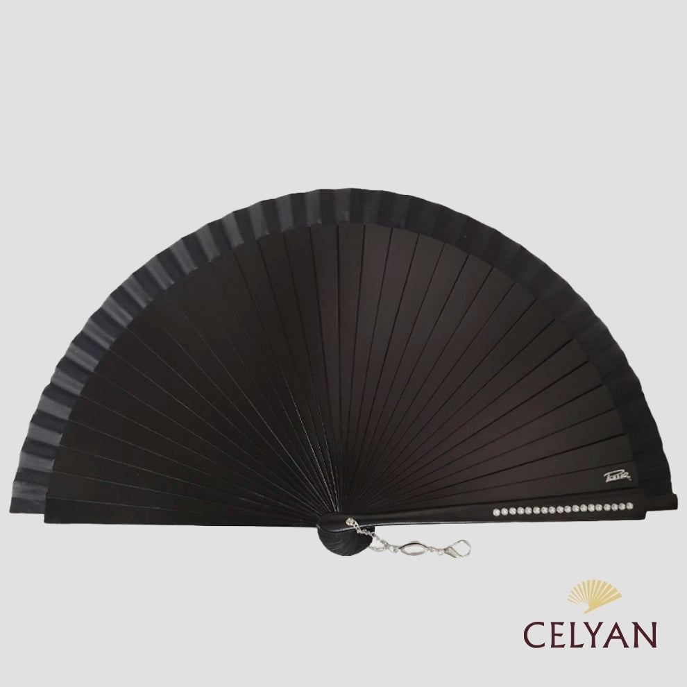 Abanico Ceremonia Negro R 1186