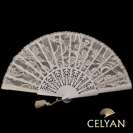 Abanico Encaje Blonda R 982