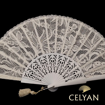 Abanico Encaje Blonda R 982