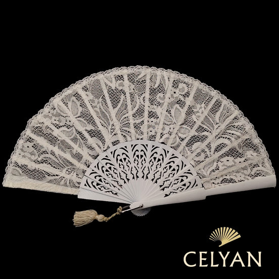 Abanico Encaje Blonda R 982