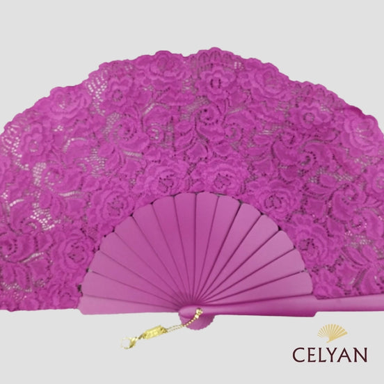 Abanico Encaje Buganvilla A 14146