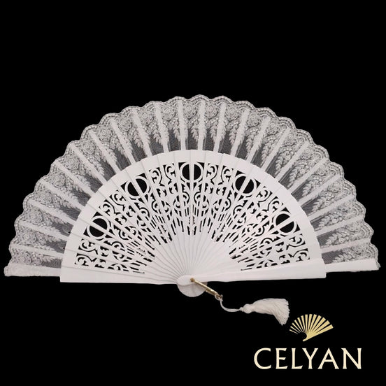 Abanico Encaje Floral R 1193