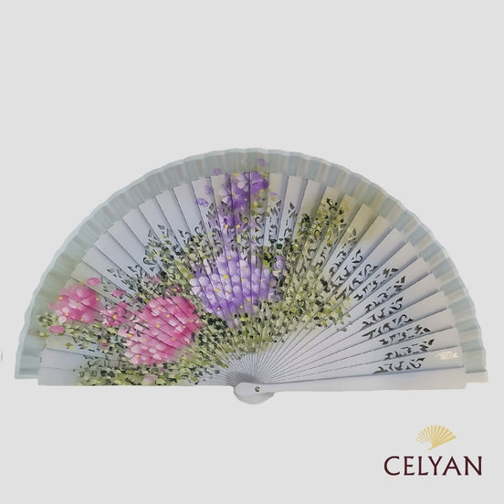 Abanico Floral Celeste R 1215